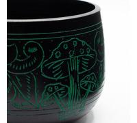 15Cm Green Magic Mushroom Cauldron Singing Bowl For Meditation