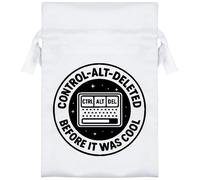 15cm 'I Control-Alt-Deleted Before It Was Cool' Satin Drawstring Bag/Pouch (SB00120089)