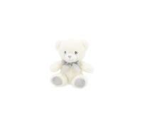 15cm Keeleco Baby White & Grey Bear with Ribbon - Plush Soft Toy