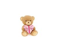15cm Keeleco London Pink Heart Bear - Plush Soft Toy