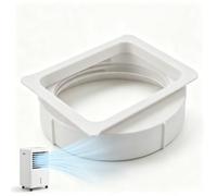 15cm Mobile Air Conditioner Exhaust Hose Connector(KY-25 15cm) | ABS Duct Interface Adapter for Portable AC Units, Replacement Baffle for Other Brands with 6" Outlet, White Gray