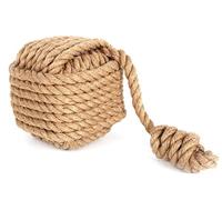15cm Nautical Square Monkey's Fist Rope Doorstop ~ Natural Rope Door Stop 1.5KG