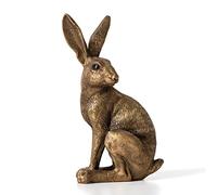 15cm Sitting Bronze Hare Ornament