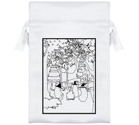 15cm 'The Coven' Satin Drawstring Bag/Pouch (SB00115333)