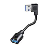 15cm to 1m Right Angled USB3.0 Extender Line Fast Speed Data Cable Male to Female Connector Cord for Keyboards Data Transfer Wire
