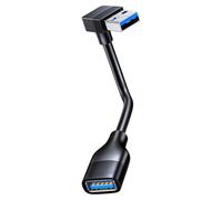 15cm to 1m Right Angled USB3.0 Extender Line Fast Speed Data Cable Male to Female Connector Cord for Keyboards Data Transfer Wire