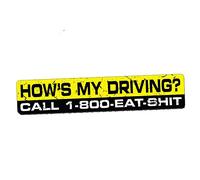 15cmx3cm How S My Driving Sticker Decal Company Info Funny Bumper Window Car