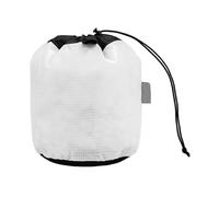15D Nylon Drawstring Storage Bag Ultralight Waterproof Mesh Stuff Sack For Travel Camping Hiking Outdoor Equipment(Black)