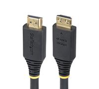 StarTech.com 15ft (4.5m) High Speed HDMI Cable with Gripping Connectors 4K 60Hz/1440p 144Hz HDR10/HDCP 2.2/ARC 18Gbps UHD HDMI 2.0 Cord for TV/Monitor/Display TPE Jacket