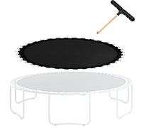 15ft Trampoline Mat Replacement Waterproof UV Resistant Premium Quality 8 Row Stitch Fits 10ft 12ft 14ft Includes T Spring Puller for Easy Installation