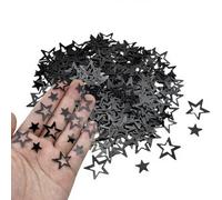 15g Black Star Confetti,Plastic Metallic Foil Stars Confetti for Party Table Scatters Party Festival Supplies