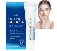 15g Retinol Gel 0.1%,Retinol Acne Treatment Gel&Spot Treatment,Acne Scar Treatm/ent Cream, Pimple Cream for Face,Ac/ne Scar Removal,Skin Soothing&Hydrating, Anti-Blemish, Lightweight Formula for Face