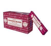 15g Satya Dragons Blood Incense Sticks, Box of 12 Packets