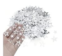 15g Sliver Star Confetti,Plastic Metallic Foil Stars Confetti for Party Table Scatters Party Festival Supplies