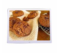 15In HD Digital Photo Frame Electronic Photo Album Advertising Display with Remote Control for Store Promotion Office(White)