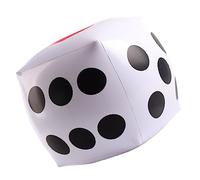15in Jumbo Inflatable Dice for Pool Party, Fun Inflatable Dice with Plug, Easy Deflation, Parent Kid Interaction and Party Games, Durable PVC Material, Convenient Storage,