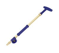 15in Watering Wand, Stainless Steel Copper High Reach Plant Waterer Pulling Spray Rod with Hose Hand Pressure Single Double Headed Hose Nozzle Heavy Duty for Garden Bottle (Single Headed)