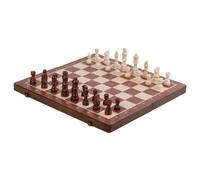 15in Wooden Chess Checkers Set With Magnetic Pieces And Double Queens(Browen-A)