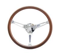 15inch 380mm Universal Retro Car Wood Film Steering Wheel Classic Vintage Wooden Sports Steering Wheel(Style C)