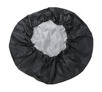 15Inch Tire Protective Cover, Waterproof Black Spare Wheel Cover, PVC Leather Spare Tire Protector for 215/65R16, 225/65R17, 235/70R16, 235/75R15, 245/75R15, 255/55R17 Tires