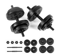 15Kg Adjustable Dumbbell Set Black, Black