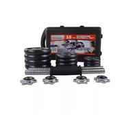 15kg Adjustable Dumbbells Set Cast Iron Weight Barbell Set Men Women With Case | Adjustable Dumbbell Set with Weight Plates, Star Lock Collars