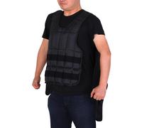 15kg Adjustable Metal Sand Weight Vest Black