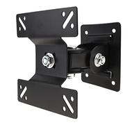 15KG Adjustable TV Wall Mount Bracket for 14-27 Inch LCD LED Flat Panel TV, 180° Rotation, Easy Installation, Sturdy Support, Includes 4PCS Mounting Hardware