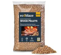 15KG Ecoblaze Premium Wood Pellets for Pizza Oven, Ooni, Ninja, BBQ Grill, Smokeless Fire Pit, Woodfire Pellet Smoker & Stove,100% Sustainable Biomass Fuel, Clean Burning, High Heat, Efficient Cooking
