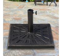 15Kg Outsunny Garden Patterned Umbrella Stand Holder Parasol Base Stand 15Kg