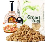 15kg Premium Wood Pellet Fuel High Heat Output Perfect For BBQs, Pizza Ovens & Grills Easy Storage & Handling