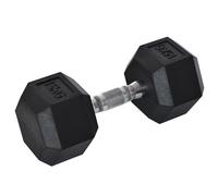 15KG Single Rubber Hex Dumbbell Portable Hand Weights Home Workout Fitness Gym
