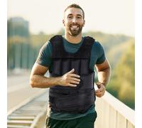 15KGS Adjustable Weight Vest for Running & Gym Training - Black HOMCOM