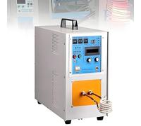 15KW High Frequency Induction Heater, 200-600A Metal Heating Machine for Forging, Brazing, Melting with Water Cooling, 55 x 22 x 47 cm