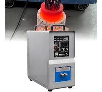 15KW High-frequency Induction Heating Machine 30-80KHz for Welding Quenching Annealing Brazing Metal, Melting Furnace with 2 Coils, 40-2000°C