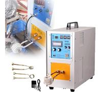 15KW Induction Heating Machine, High Frequency 30-100Khz, 40-2000°C Precision Temp Control, Single Phase 220V, Energy Saving for Metal Melting Welding Forging