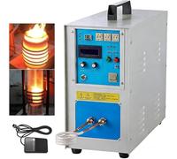 15KW Induction Heating Machine, High Frequency 30-100Khz, 40-2000°C Precision Temp Control, Single Phase 220V, Energy Saving for Metal Melting Welding Forging