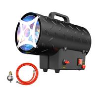 15kW Propane Space Heater,51180 Btu/hr Industrial Gas Fan Heater Portable Workshops Heater Heat Gas Radiant Hot Air Blower Mechanical Switch Piezo Ignition