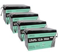 15KWH LiFePO4 Battery 48V(51.2V) 300Ah Lithium leisure battery, Lithium Iron Phosphate Battery for solar energy storage, emergency power supplies, etc.(4 packs 12.8V 300AH in series)