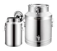 15L/20L/28L/35L Stainless Steel Milk Storage Can - Airtight Milk Transport Bucket Barrel Wine Pail Water Tank with Silicone Sealed Lid, Home Brewing Supplies/with Tap / 35L