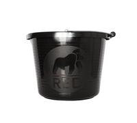 15L Bucket General Purpose Heavy Duty Tub Stable Mixing Water Red Gorilla Black
