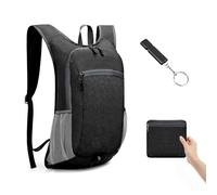 15L Foldable Hiking Backpack, Men Women Packable Rucksack, Breathable Lightweight Daypack, Water Resistant Outdoor Backpack with survival Whistle, Small Trekking Daypack for Gym Work Travel