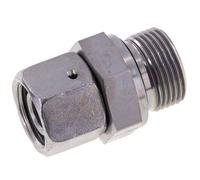 15L & G3/4'' Zink plated Steel Straight Swivel with Male Threads 315 bar NBR O-ring Sealing Cone Adjustable ISO 8434-1