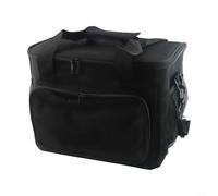 15L Insulated Cooler Bag for Camping Waterproof Thermal Lunch Box with Convenient Storage for Drinks and Snacks (Black)