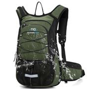 15L Insulated Hydration Backpack Pack with 2L Water Bladder Lightweight Hiking Backpack Bag for Women Men Daypack for Hiking Running Festival Camping Biking (Olive)