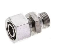 15L & M18x1.5 Stainless Steel Straight Swivel with Male Threads 315 bar FKM Adjustable ISO 8434-1