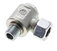 15L & M18x1.5 Zink plated Steel Swivel Joint Cutting Fitting with Male Threads 315 bar Rotatable ISO 8434-1