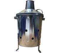 15L Mini Garden Incinerator Small fire Bin Galvanised 15 Litre Burning Wood
