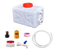 15L Portable Water Tank - 4 Gallon Campervan Water Tank with Spigot, Food-Grade Plastic Water Container Camping, Fresh/Dirty Water Storage Tank for UK Outdoor, Garden (Blue, 15L)