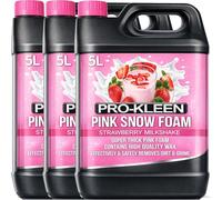 15L Pro-Kleen Strawberry Milkshake PINK Snow Foam with Wax - Super Thick & Non-Caustic Foam - Extremely Powerful & Easy To Use